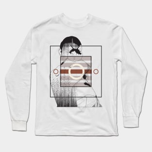 Girl holding a cat version 2 Long Sleeve T-Shirt